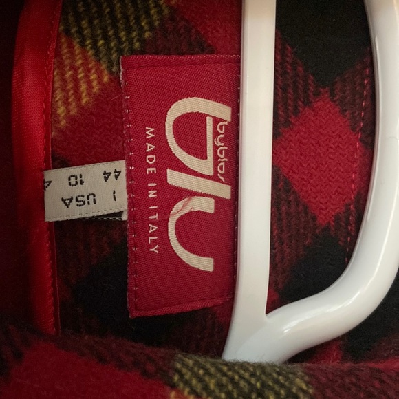 Rare Vintage 90’s Plaid Tailor Fit Byblos Wool Coat. Mid/Long. SEE MEASUREMENTS! - Picture 2 of 6